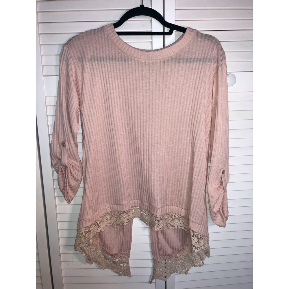 Light pink top